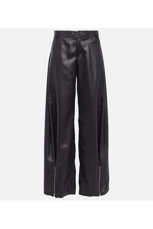 Didu Pantalones anchos de seda con cremallera