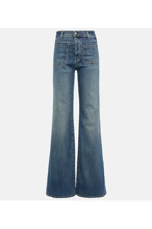 NILI LOTAN Jeans flared Florence de tiro alto