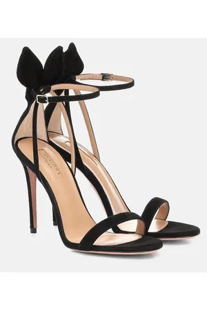 Aquazzura Sandalias Bow Tie 105 de gamuza