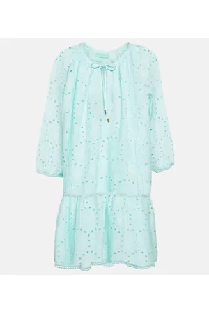 Melissa Odabash Vestido corto Ashley de algodón bordado