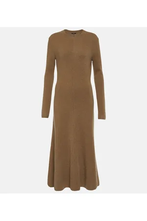 Joseph Vestido midi de mezcla de cachemir