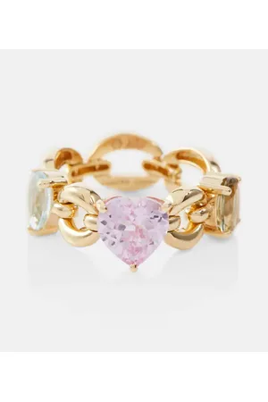 Nadine Aysoy Anillo Catena Petite de oro de 18 ct con topacio, amatista y zafiro