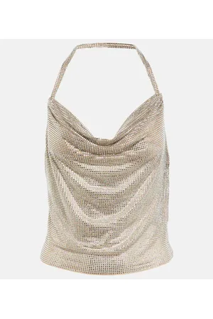 GIUSEPPE DI MORABITO Top de cuello halter con cristales