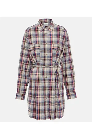 Marant Etoile Vestido corto Liliane de franela