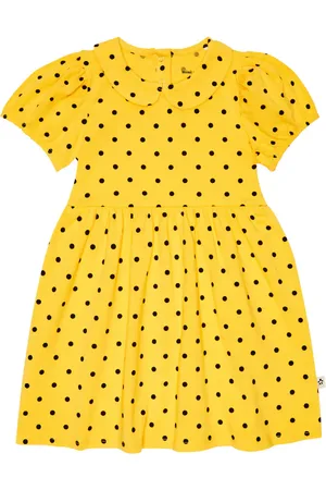 Mini Rodini Vestido de lunares en mezcla de algodón