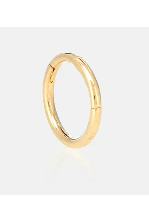 Maria Tash Pendiente de aro individual Clicker de oro de 14 ct