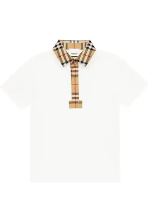 Burberry Polo de algodón con Vintage Check