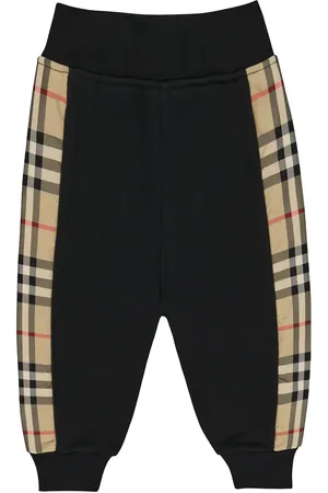 Burberry Bebé - pantalones de algodón con Vintage Check