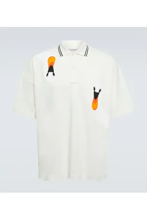 J.W.Anderson Polo de algodón estampado
