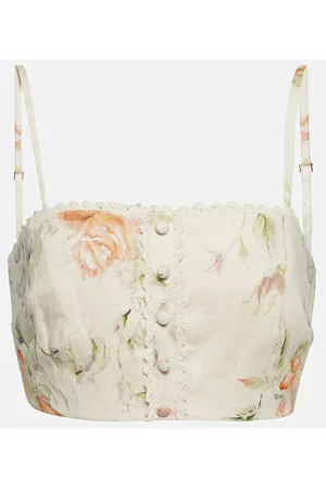 LOVESHACKFANCY Top Emmalou de lino