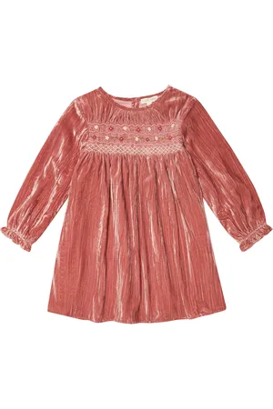 Louise Misha Vestido Chachani de terciopelo bordado
