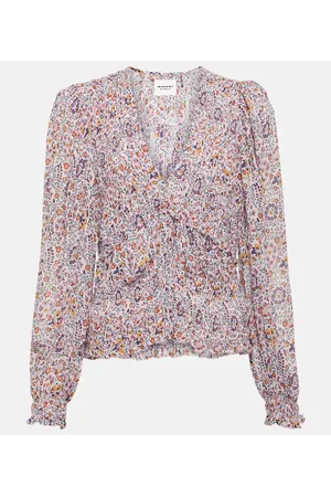 Marant Etoile Blusa Nibel de georgette floral