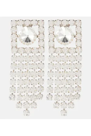 Alessandra Rich Pendientes colgantes con cristales