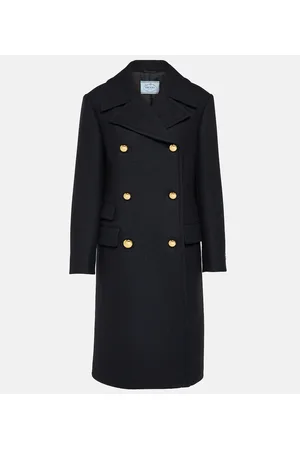 Prada Abrigo cruzado de lana