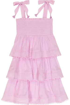 ZIMMERMANN Vestido Clover de algodón a capas
