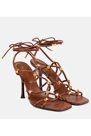 VALENTINO GARAVANI Sandalias Rockstud Net de piel
