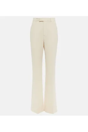 Gucci Pantalones flared en crepé de lana