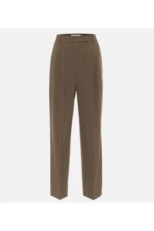The Frankie Shop Pantalones rectos Bea de sarga