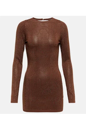 AYA MUSE Vestido corto con cristales