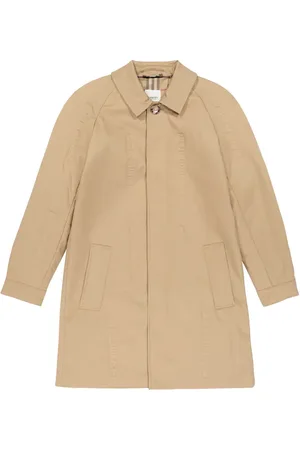 Burberry Abrigo de algodón con logo