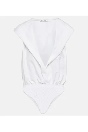 Alaïa Alaïa Body de algodón con capucha