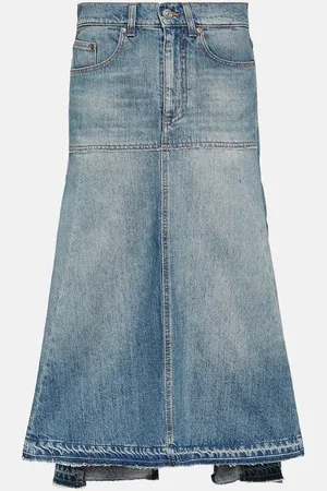 Victoria Beckham Falda midi de denim