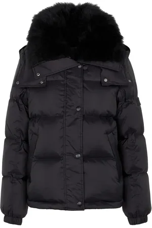 YVES SALOMON Chaqueta de plumas con piel
