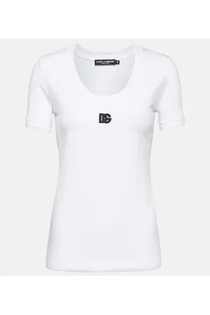 Dolce & Gabbana Camiseta de jersey de mezcla de algodón