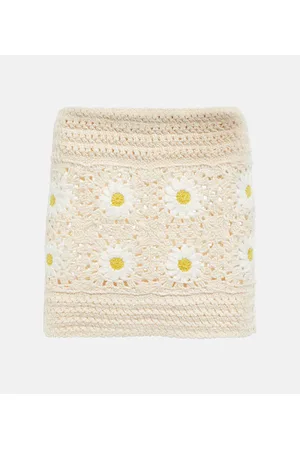 Alanui Minifalda Daisy de croché
