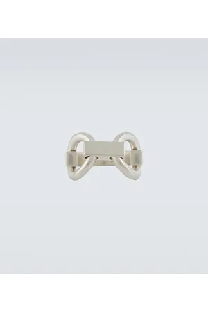 Jil Sander Anillo en plata de ley con eslabones