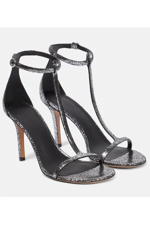 Isabel Marant Sandalias Einari de piel metalizada
