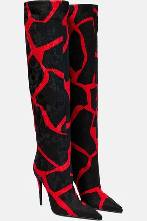 Dolce & Gabbana Botas altas en jacquard estampadas