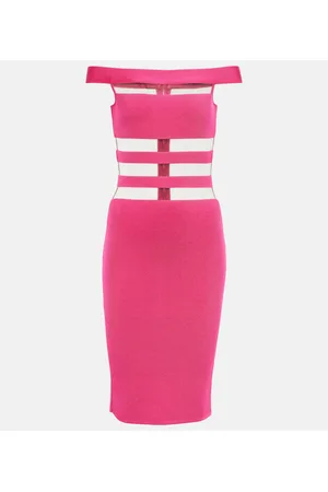 Balmain Vestido corto con malla