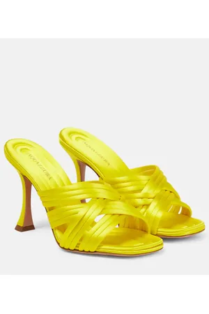Aquazzura Mules Oahu 95 de satén