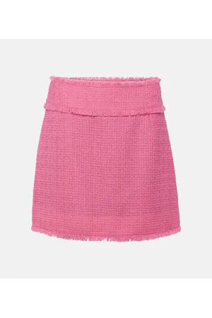 Dolce & Gabbana Minifalda de tweed de mezcla de lana
