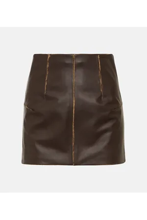Maison Margiela Minifalda de piel