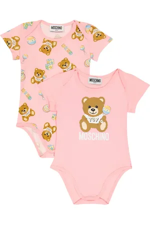 Moschino Bebé - set de 2 bodis de algodón