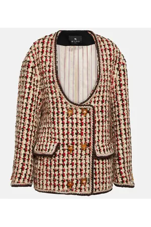 Etro Chaqueta oversized de mezcla de lana