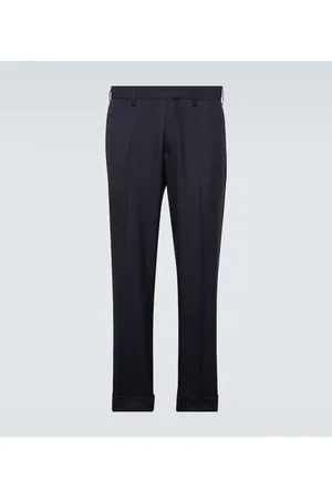 DRIES VAN NOTEN Pantalones rectos de lana