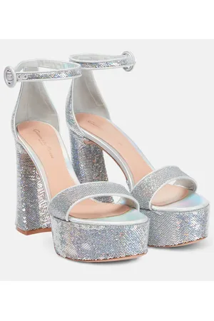 Gianvito Rossi Sandalias con plataforma holográficas