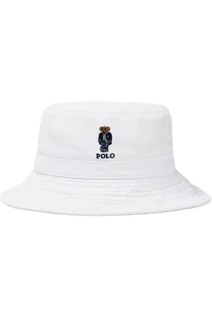 Ralph Lauren Sombrero de pescador Polo Bear de algodón