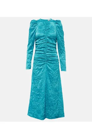 Ganni Vestido midi de satén