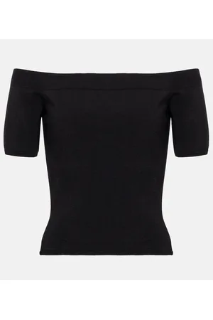 Alexander McQueen Top de hombros descubiertos