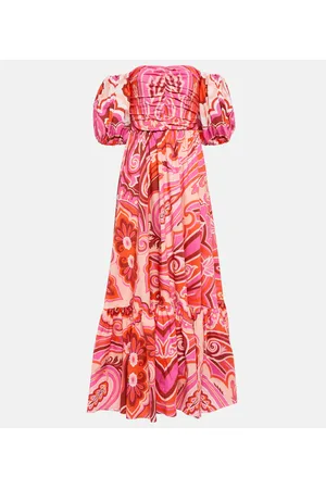 Etro Vestido en mezcla de algodón en paisley