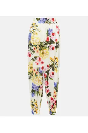 Dolce & Gabbana Pantalones tapered de popelín de algodón