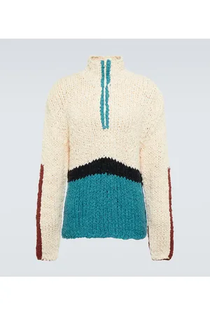 THE ELDER STATESMAN Jersey Block N Spiral de punto bouclé
