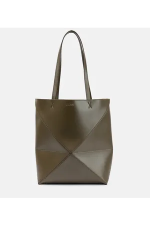 Loewe Tote Puzzle Fold Medium de piel