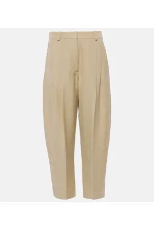 Stella McCartney Pantalones cropped Iconic de tiro alto