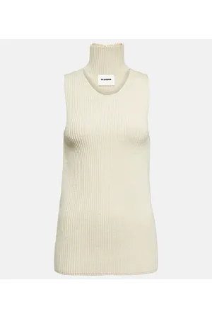 Jil Sander Top de punto en mezcla de algodón