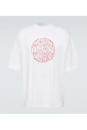 Marni Camiseta en jersey de algodón estampado